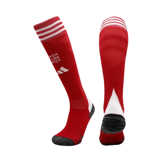 Bayern Munich Mens Home Soccer Socks 2025/26 Red [PREMIUM]