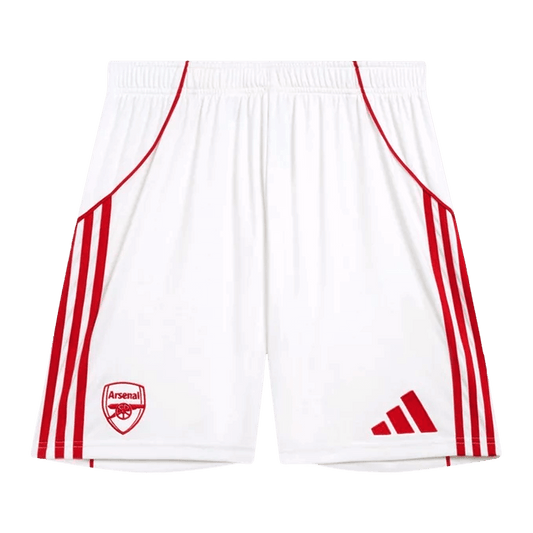 Arsenal Mens Home Soccer Shorts 2025/26 White