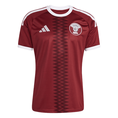 Qatar Mens Home Soccer Jersey World Cup 2026 Red