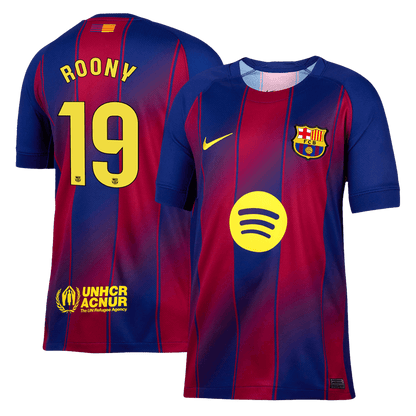 ROONY #19 Barcelona Mens Home Soccer Jersey 2025/26 Red&Blue [PREMIUM]