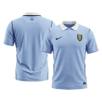 Uruguay Mens Home Soccer Jersey World Cup 2026 Blue