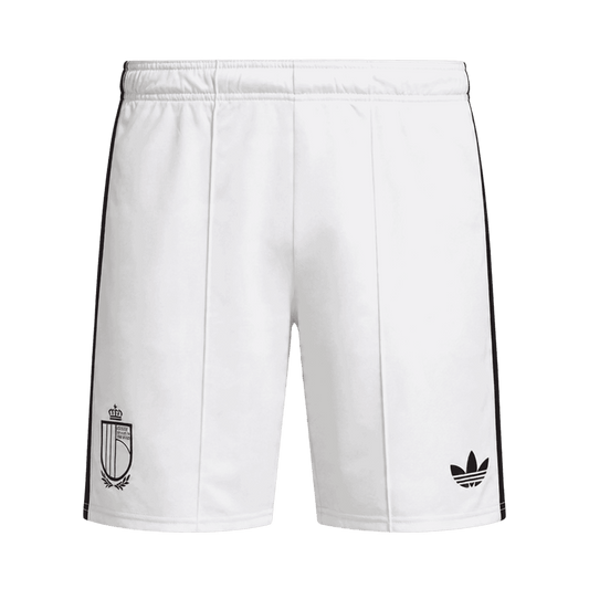 Belgium Mens Away Soccer Shorts World Cup 2026 White