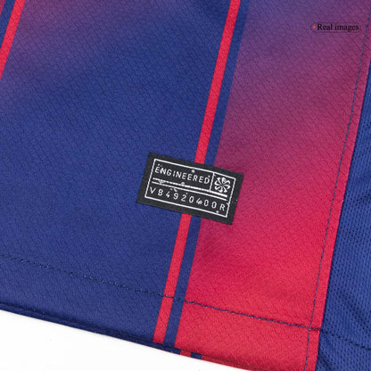 Barcelona Mens Home Long Sleeve Soccer Jersey 2025/26 Red&Blue