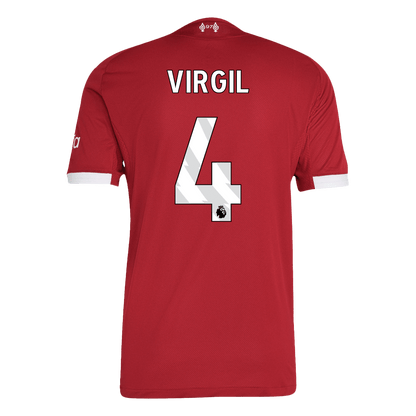 VIRGIL #4 Liverpool Mens Home Soccer Jersey 2025/26 Red - Player Version