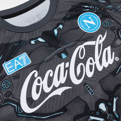 Napoli Mens Pre-Match Soccer Jersey 2025/26 Black
