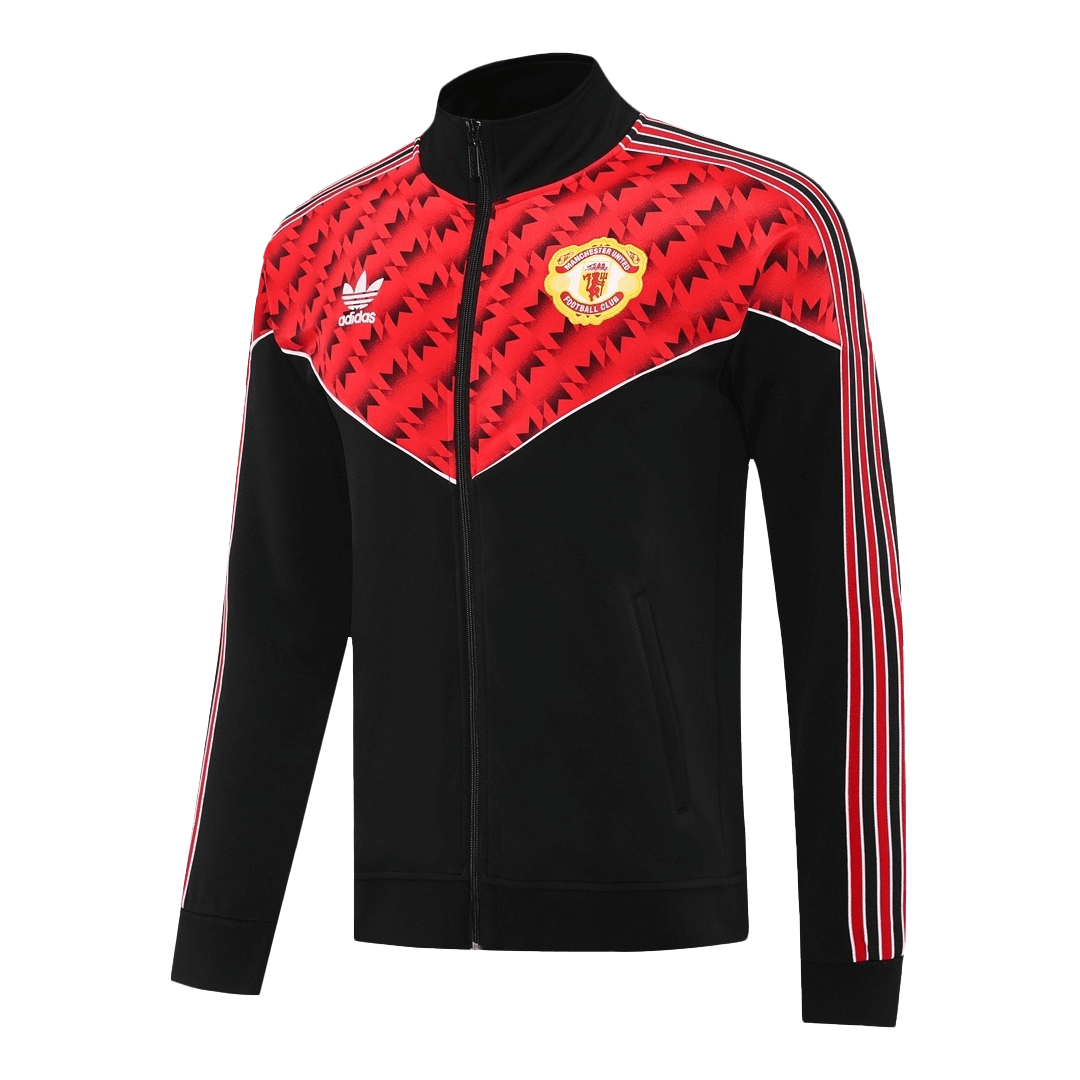 Manchester United Mens Training Tracksuit Kit 2025/26 Red&Black