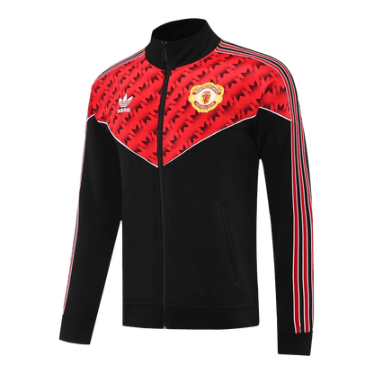Manchester United Mens Training Tracksuit Kit 2025/26 Red&Black