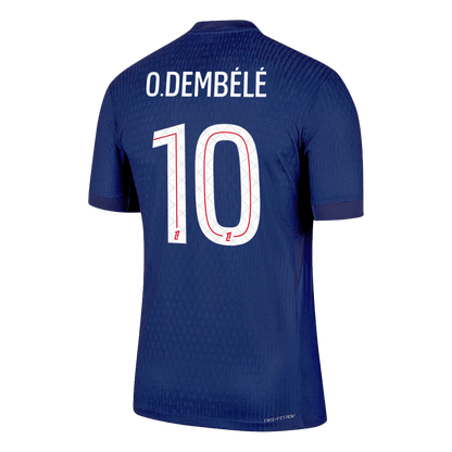 O.DEMBÉLÉ #10 PSG Mens Home Soccer Jersey 2025/26 Navy - Player Version