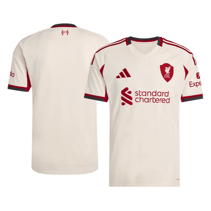 Liverpool Mens Away Soccer Jersey 2025/26 White