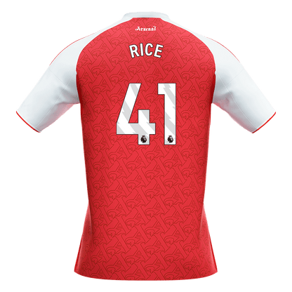 RICE #41 Arsenal Mens Home Soccer Jersey 2025/26 Red [PREMIUM]