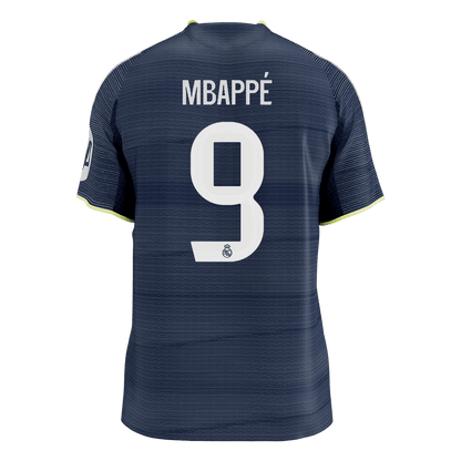 MBAPPÉ #9 Real Madrid Mens Away Soccer Jersey 2025/26 Navy - Player Version [PREMIUM]