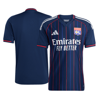 Olympique Lyonnais Mens Away Soccer Jersey 2025/26 Navy