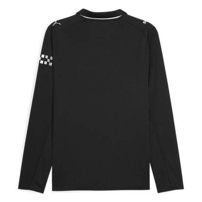 Manchester City Mens Away Long Sleeve Soccer Jersey 2025/26 Black