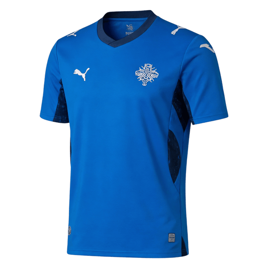Iceland Mens Home Soccer Jersey World Cup 2026 Blue