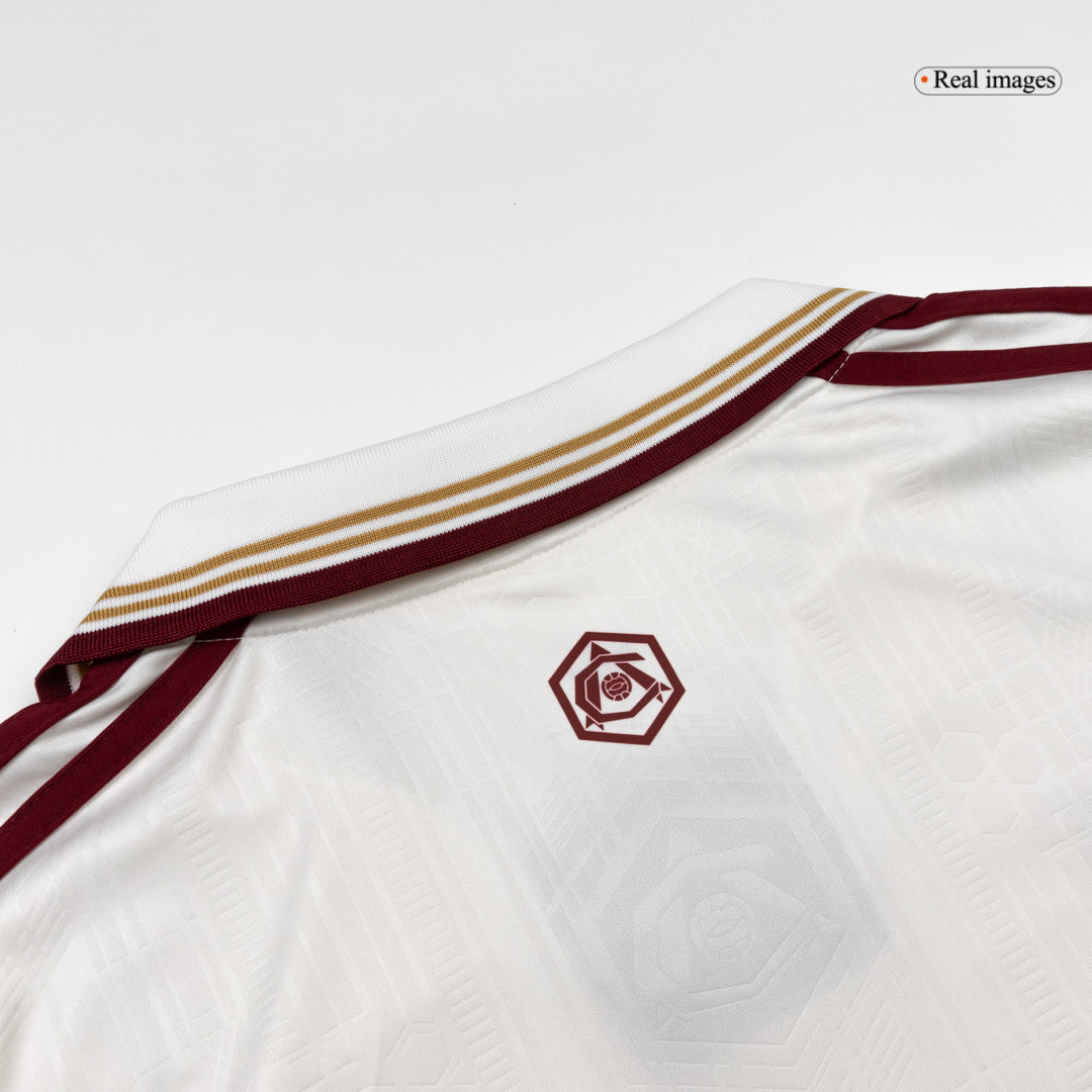 Arsenal Mens Third Away Long Sleeve Soccer Jersey 2025/26 White