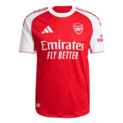 ØDEGAARD #8 Arsenal Mens Home Soccer Jersey 2025/26 Red - Player Version