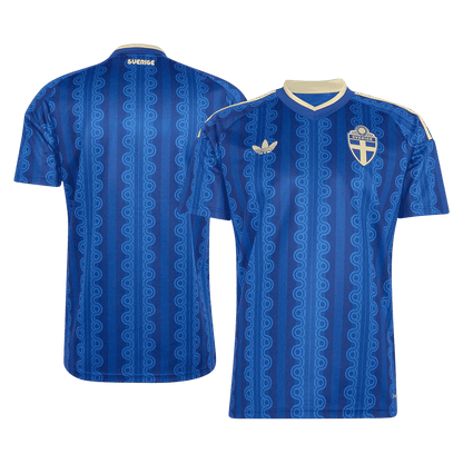 Sweden Mens Away Soccer Jersey World Cup 2026 Blue