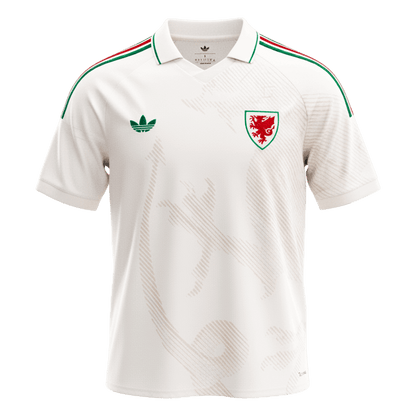 Wales Mens Away Soccer Jersey World Cup 2026 White