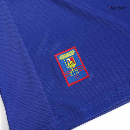 Retro France Mens Home Soccer Jersey World Cup 1998 Blue