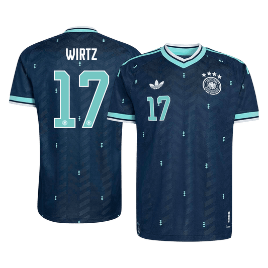 WIRTZ #17 Germany Mens Away Soccer Jersey World Cup 2026 Navy - Player Version