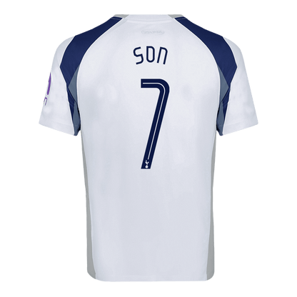 SON #7 Tottenham Hotspur Mens Home Soccer Jersey UCL 2025/26 White