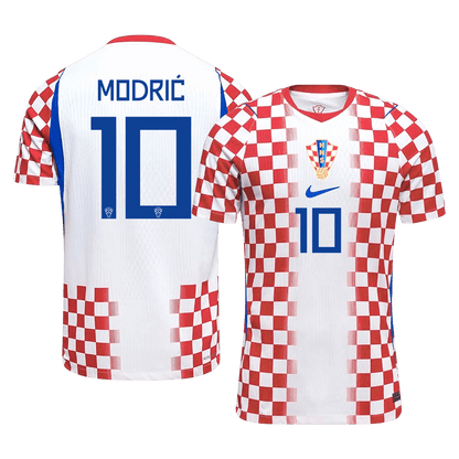 MODRIĆ #10 Croatia Mens Home Soccer Jersey World Cup 2026 Red&White - Player Version