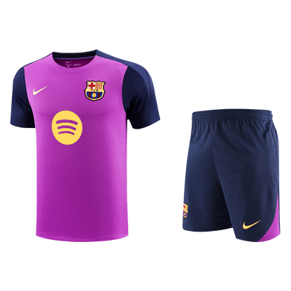 Barcelona Mens Pre-Match Soccer Kit 2025/26 Purple