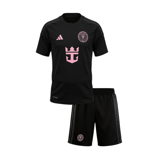 Inter Miami CF Kids Away Soccer Kit 2026 Black