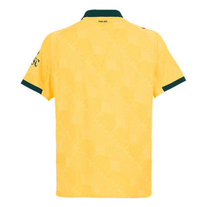 AC Milan Mens Third Away Soccer Jersey 2025/26 Yellow - Player Version