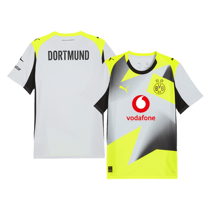 Borussia Dortmund Mens Away Soccer Jersey 2025/26 Gray