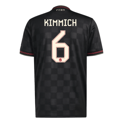 KIMMICH #6 Bayern Munich Mens Third Away Soccer Jersey 2025/26 Black
