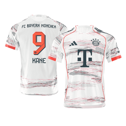 KANE #9 Bayern Munich Mens Away Soccer Jersey 2025/26 White - Player Version