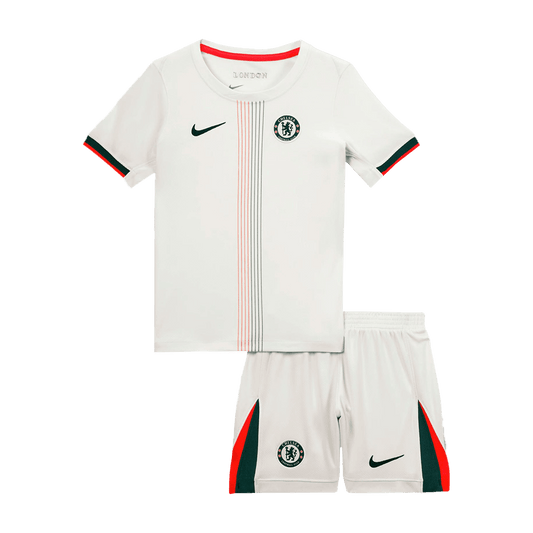 Chelsea Kids Away Soccer Kit 2025/26 White
