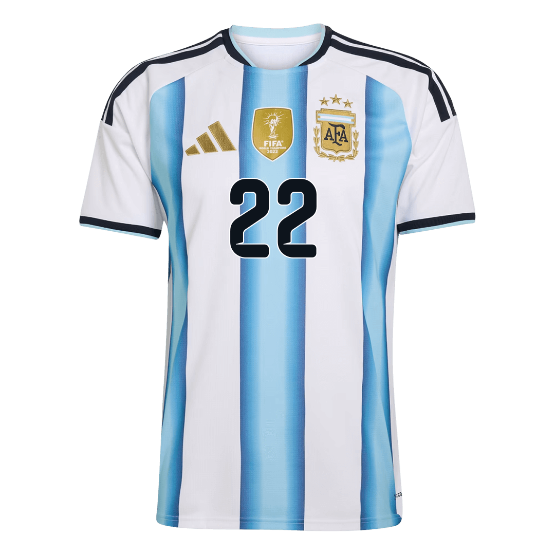 L.MARTÍNEZ #22 Argentina Mens Home Soccer Jersey World Cup 2026 Blue&White [PREMIUM]