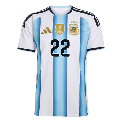 L.MARTÍNEZ #22 Argentina Mens Home Soccer Jersey World Cup 2026 Blue&White [PREMIUM]