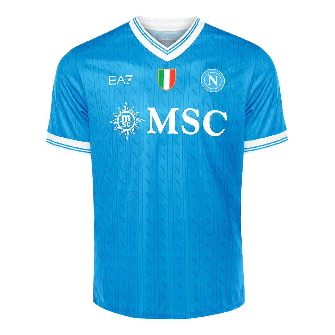 DE BRUYNE #11 Napoli Mens Home Soccer Jersey 2025/26 Blue