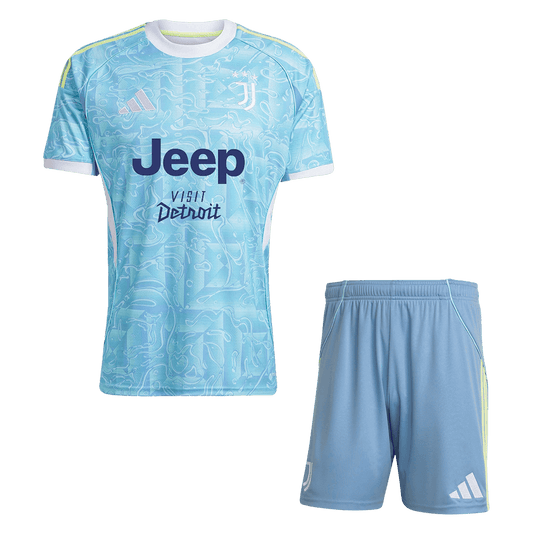 Juventus Mens Away Soccer Kit 2025/26 Blue
