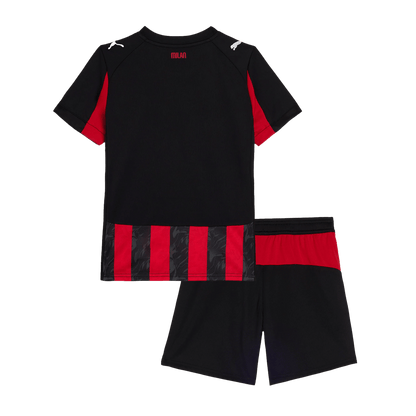 AC Milan Kids Home Soccer Kit 2025/26 Red&Black
