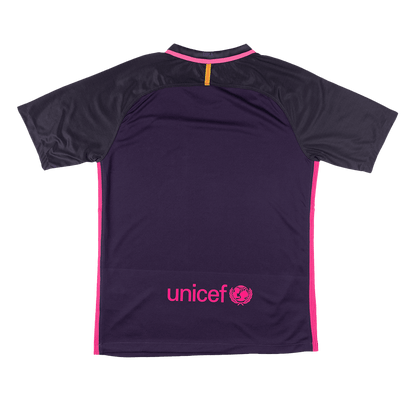 Retro Barcelona Mens Away Soccer Jersey 2016/17 Purple