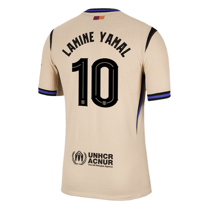 LAMINE YAMAL #10 Barcelona Mens Away Soccer Jersey UCL 2025/26 Yellow - Player Version