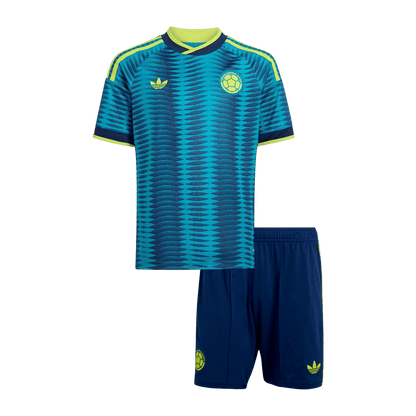 Colombia Kids Away Soccer Kit World Cup 2026 Blue