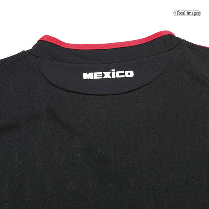 Retro Mexico Mens Away Soccer Jersey 2010 Black