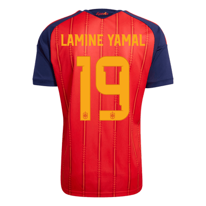 LAMINE YAMAL #19 Spain Mens Home Soccer Jersey World Cup 2026 Red [PREMIUM]