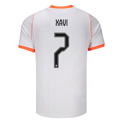 XAVI #7 Netherlands Mens Away Soccer Jersey World Cup 2026 White