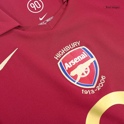 Retro Arsenal Mens Home Soccer Jersey 2005/06