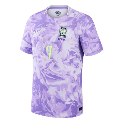 HEUNGMIN #7 South Korea Mens Away Soccer Jersey World Cup 2026 Purple - Player Version