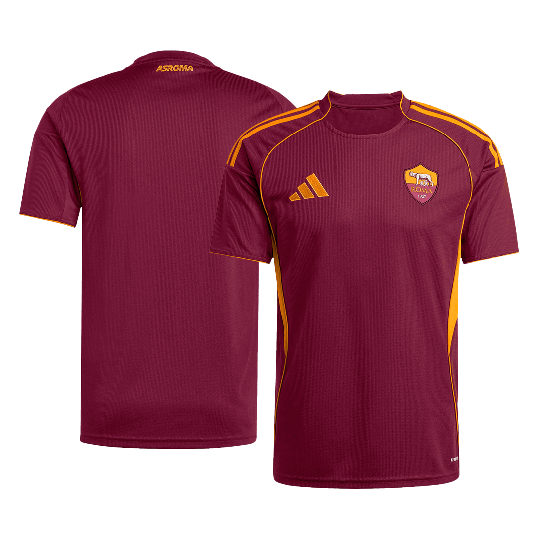Roma Mens Home Soccer Kit 2025/26 Red