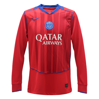 PSG Mens Long Sleeve Soccer Jersey 2025/26 Red