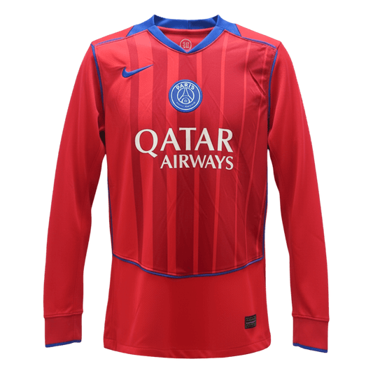 PSG Mens Long Sleeve Soccer Jersey 2025/26 Red