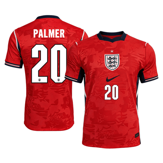 PALMER #20 England Mens Away Soccer Jersey World Cup 2026 Red - Player Version